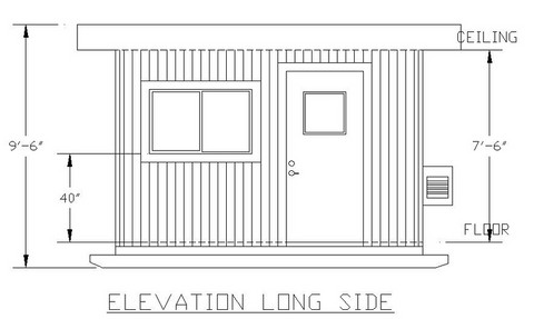 skid mounted guard house elevation