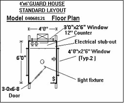 4x6 guard house portable