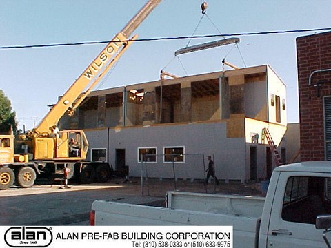 industrial and commercial prefabricated portable building, modular building, permanent installation, compliant to IBC, CBC, ADA. Factory direct from Los Angeles California